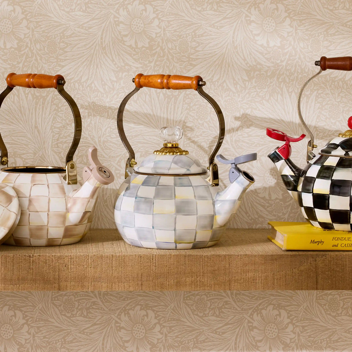 Rosy Check Whistling Tea Kettle