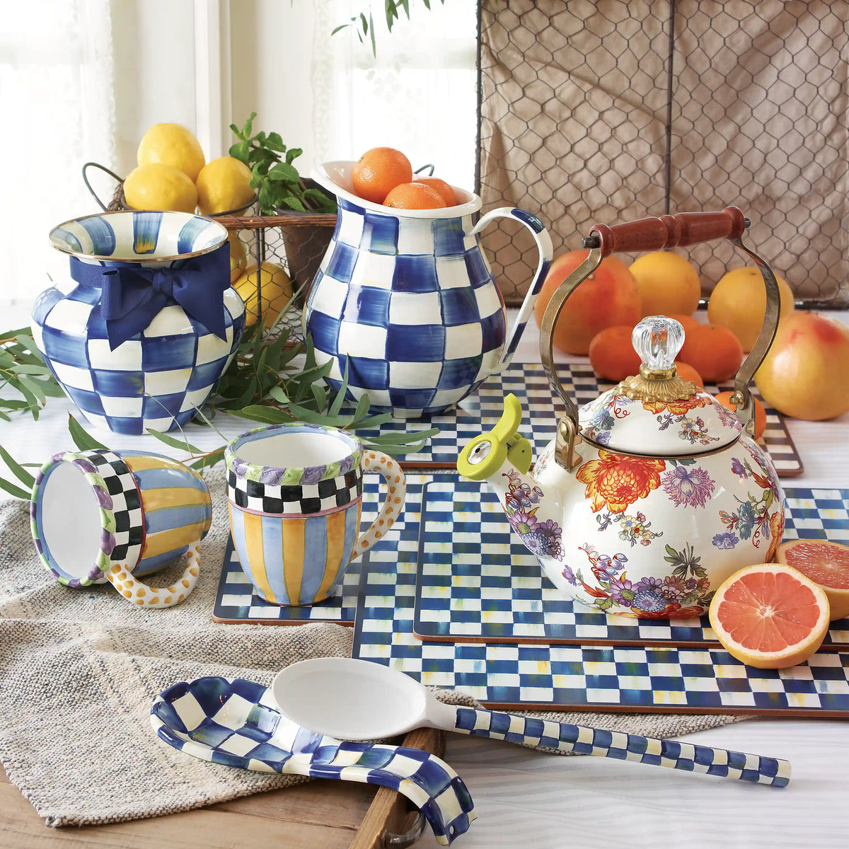 Wild Rose Brown Pitcher