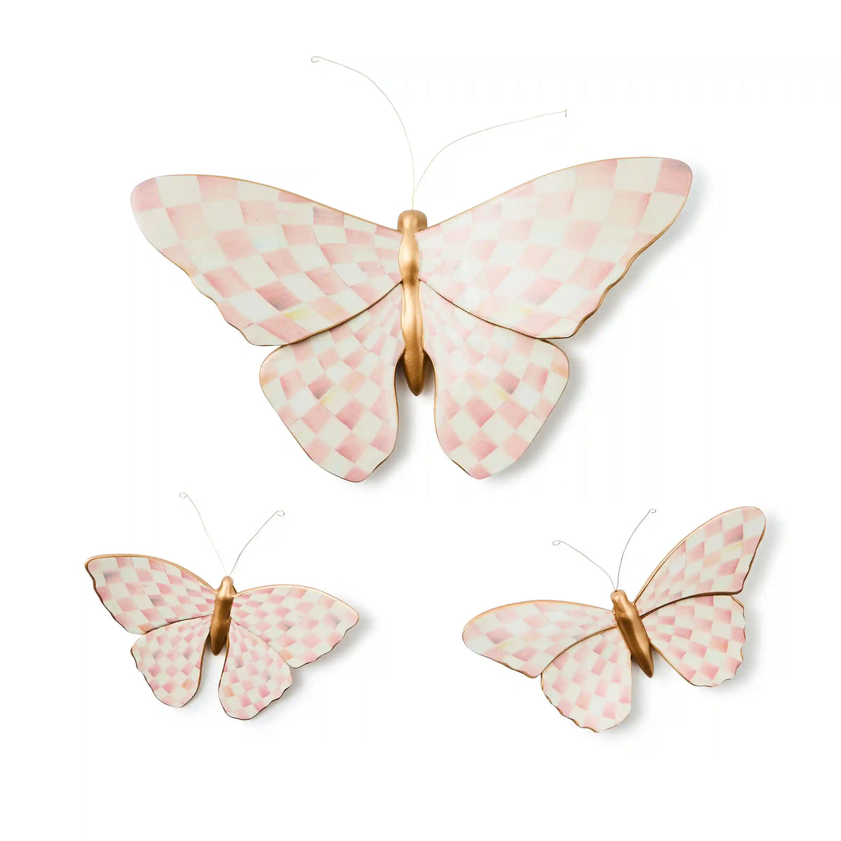 Rosy Check Butterfly Wall Decor
