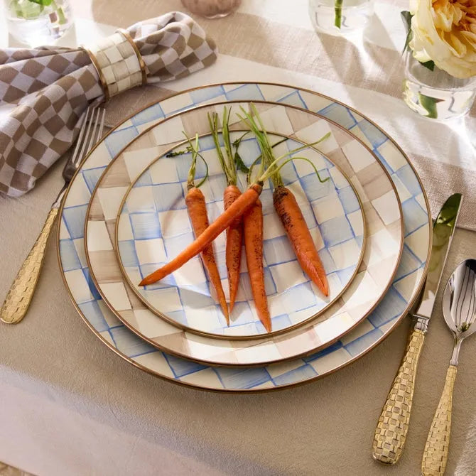 Sky Check Salad/Dessert Plate