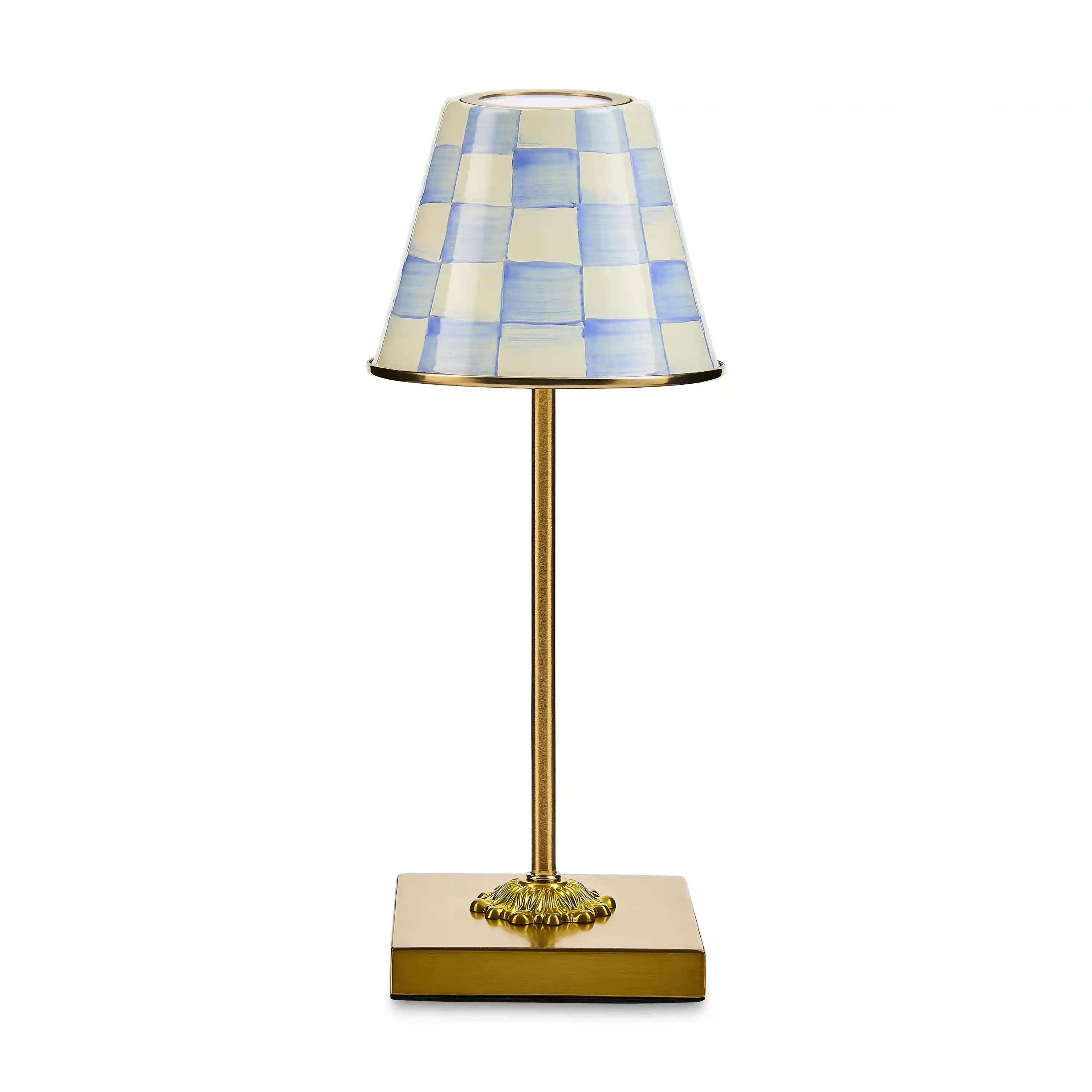 Royal Check LED Rechargeable Cafe Table Lamp