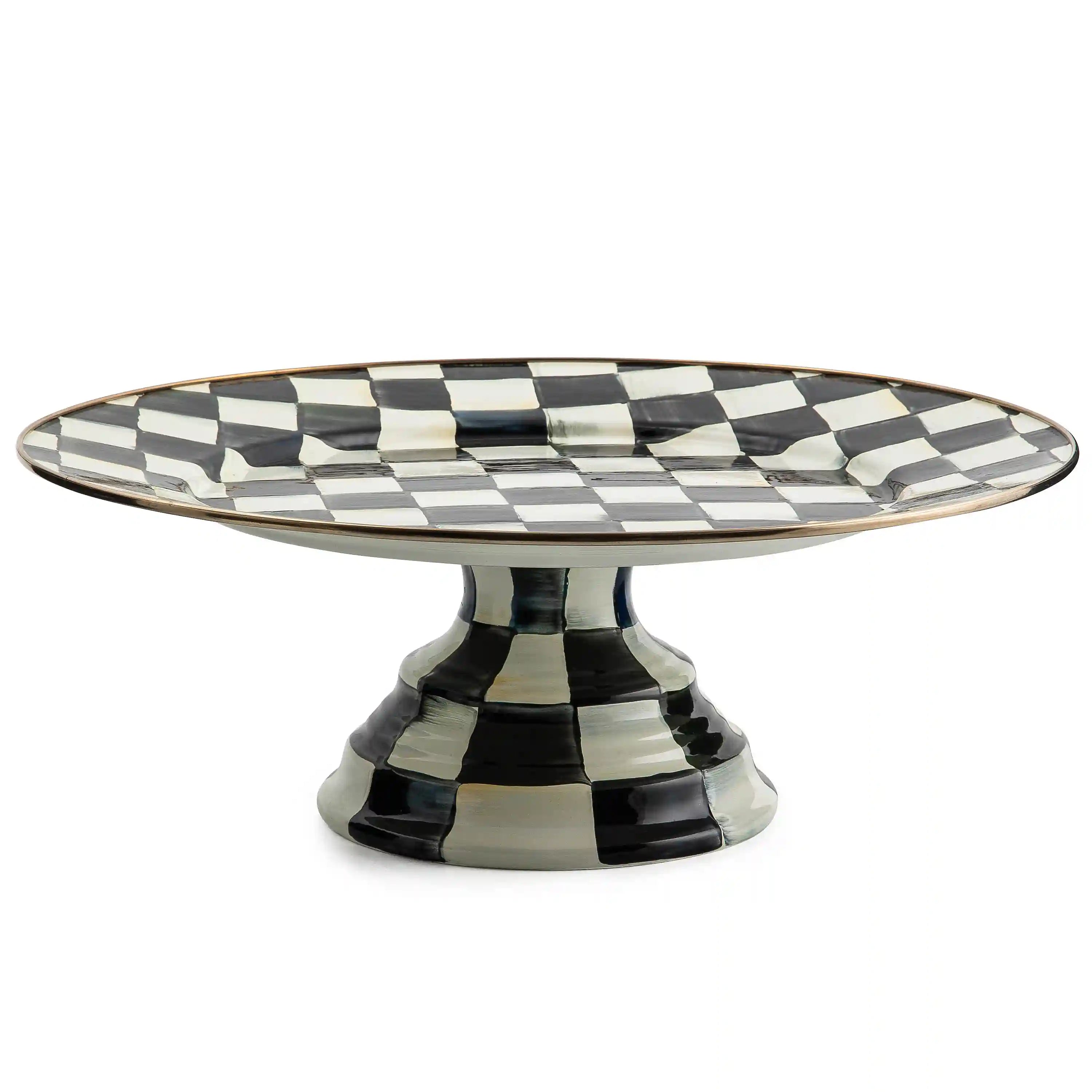 Rosy Check Small Pedestal Platter