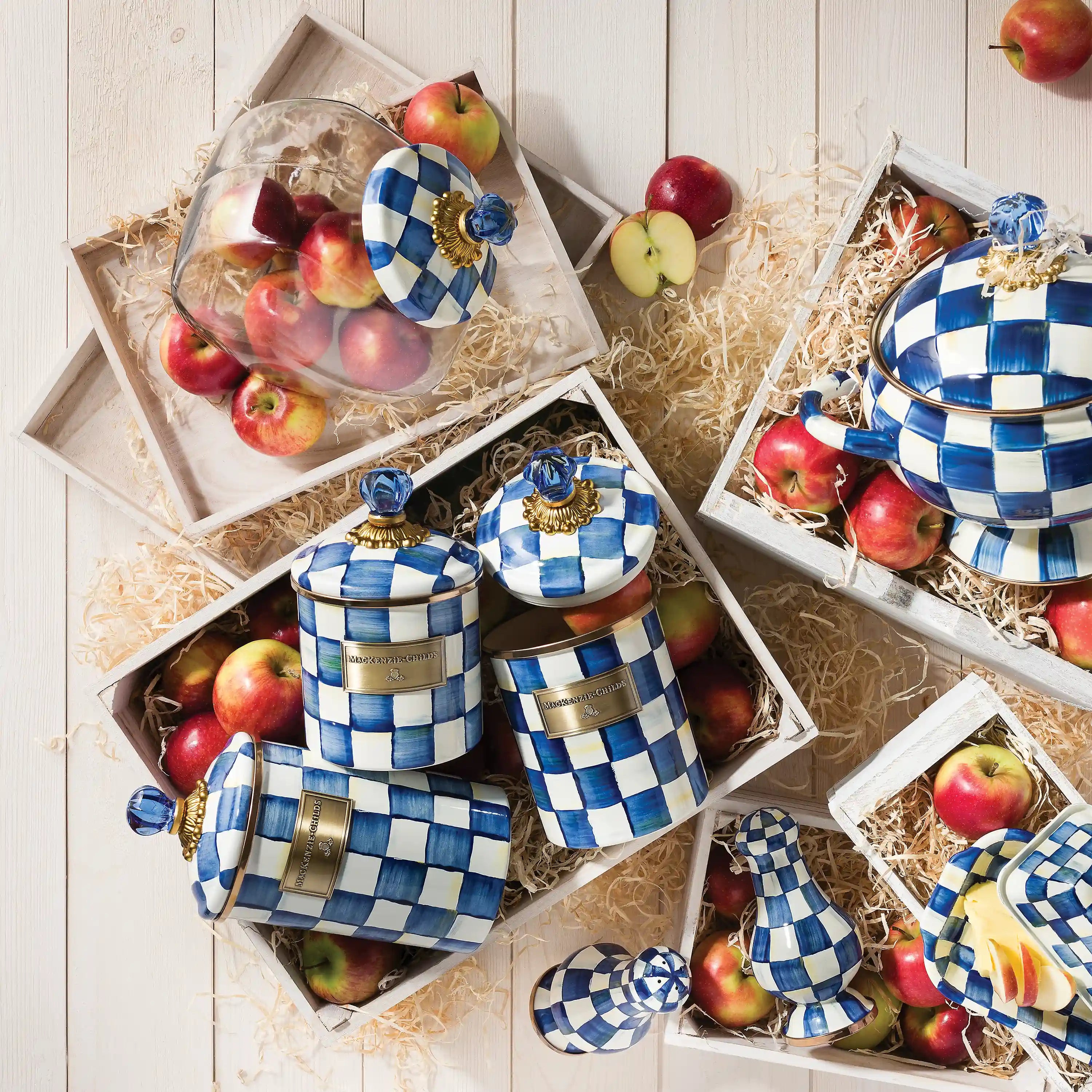 Rosy Check Large Salt & Pepper Shakers