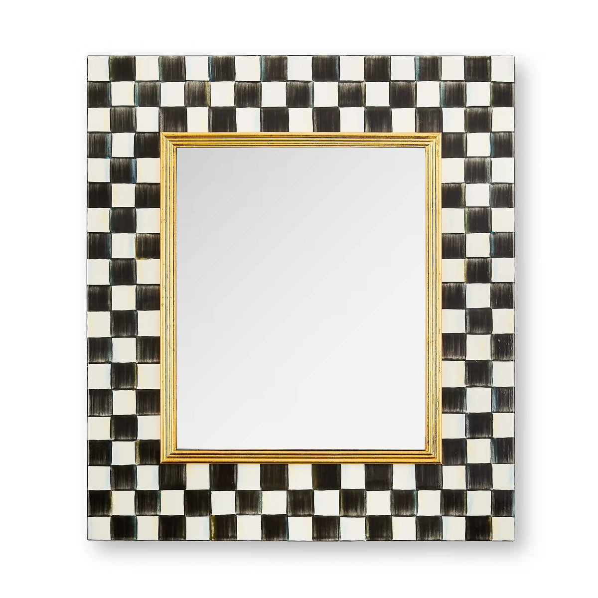 Sterling Check Enamel Wall Mirror