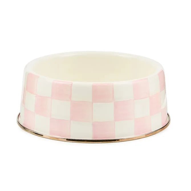Rosy Check Large Pet Dish