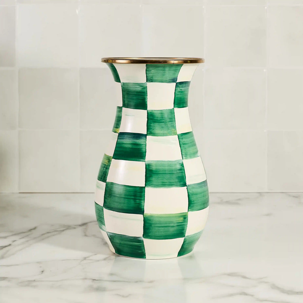 Wild Rose Brown Tall Vase