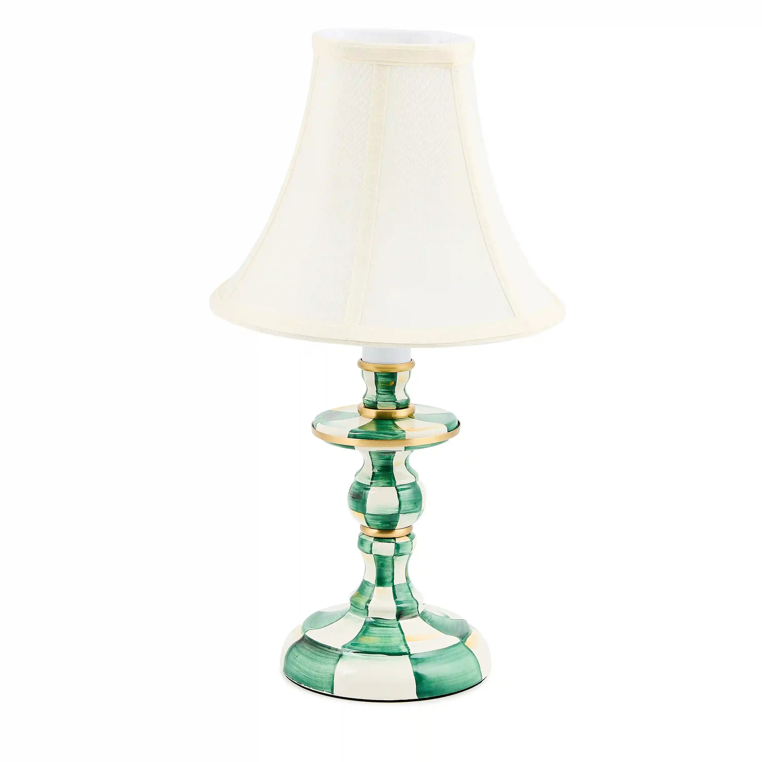 Royal Check Candlestick Lamp