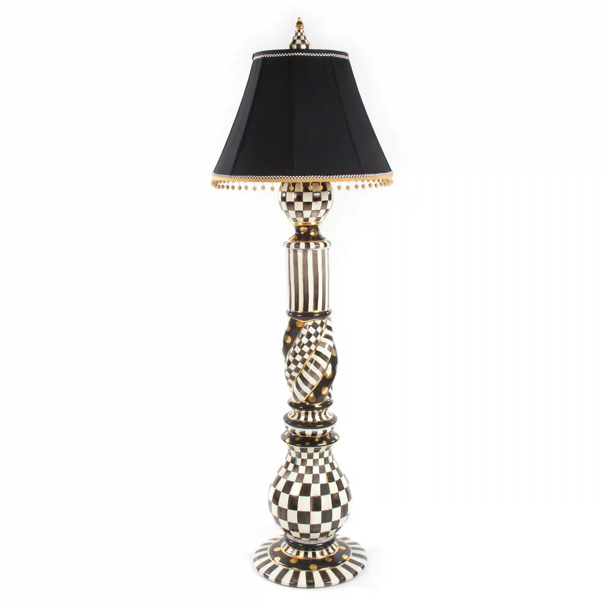 Courtly Check Ceramic Floor Lamp