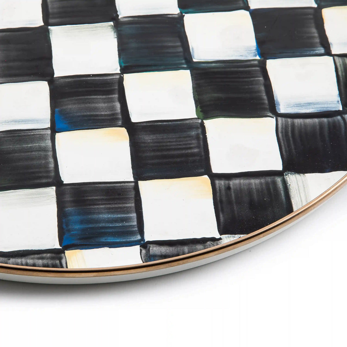 Rosy Check Round Tray