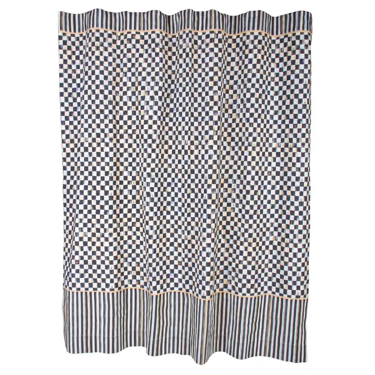 Violet Check Shower Curtain
