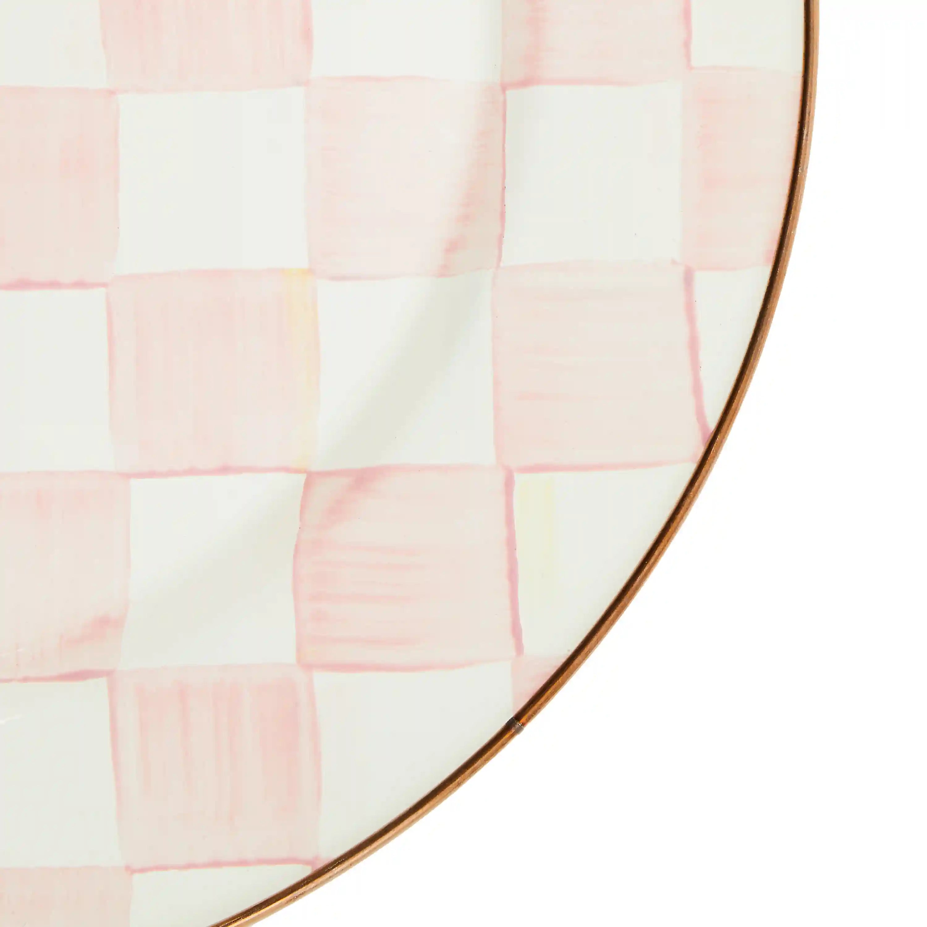 Emerald Check Serving Platter
