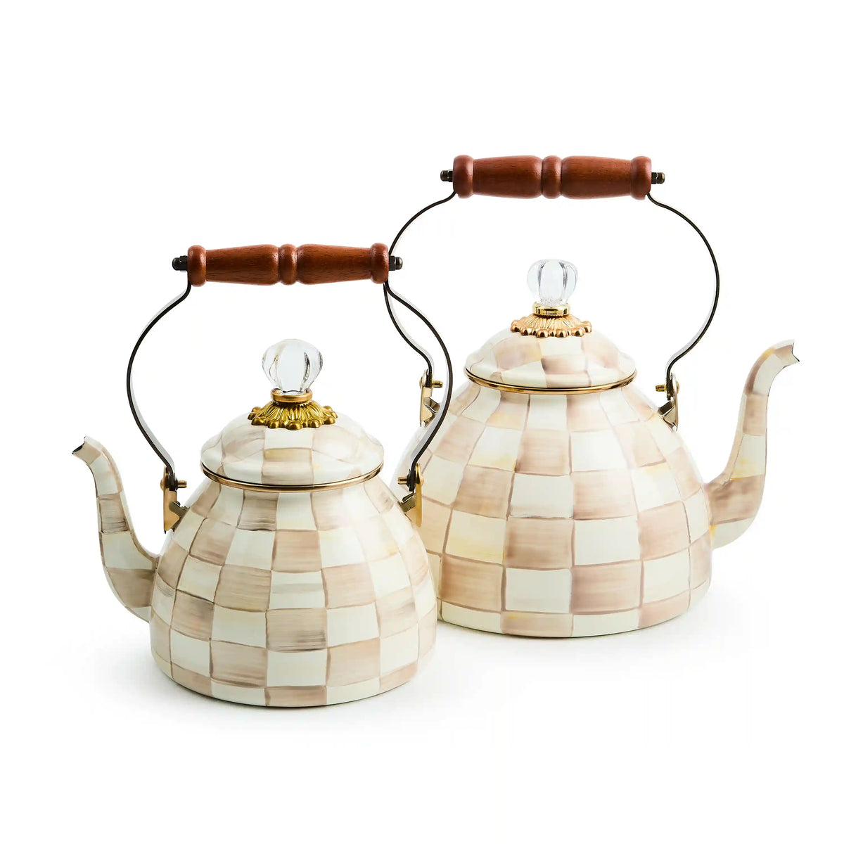 Emerald Check 3 Quart Tea Kettle