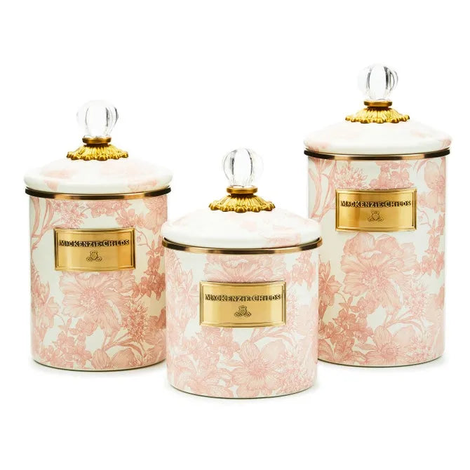 Rosy English Garden Medium Canister