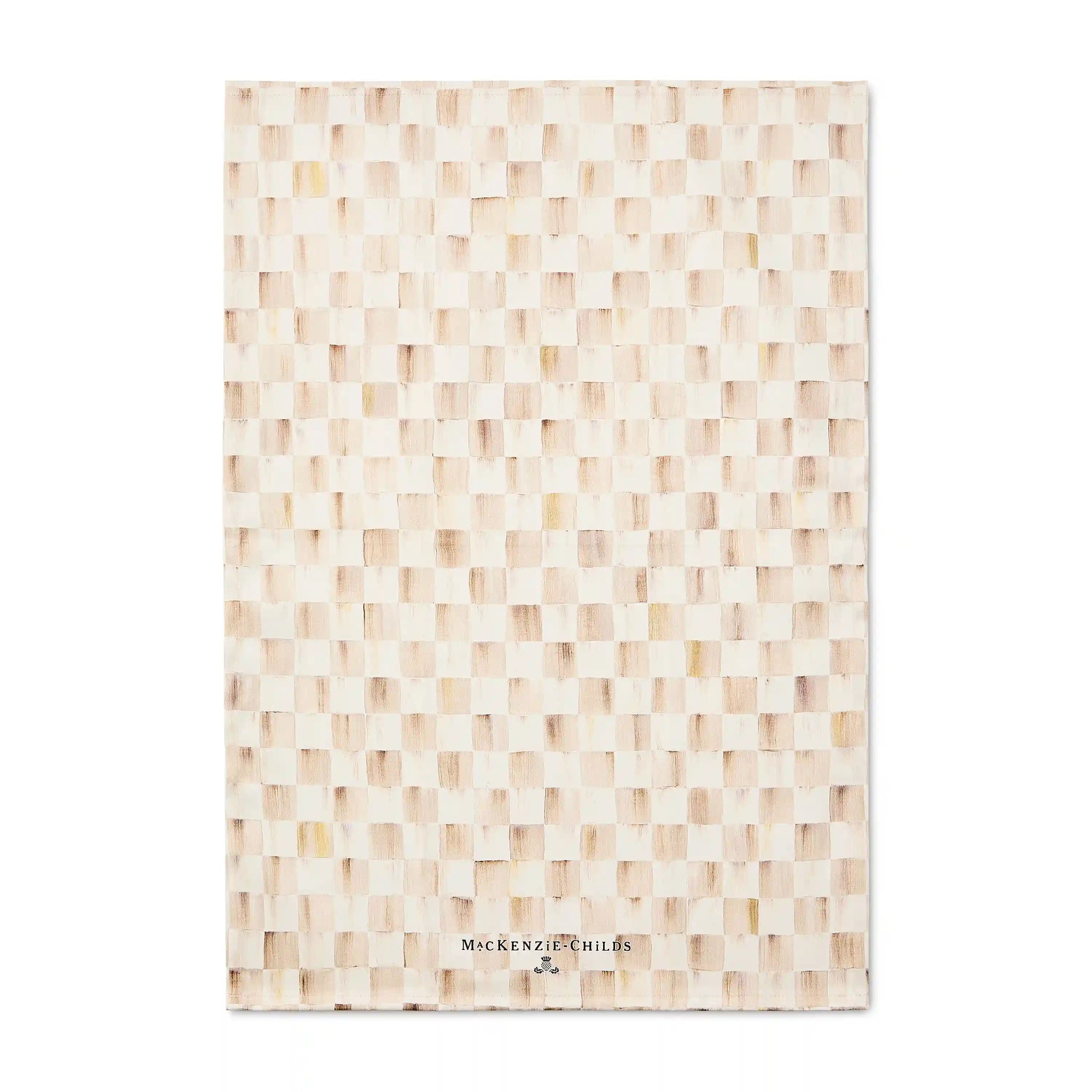 Mocha Check Dish Towel