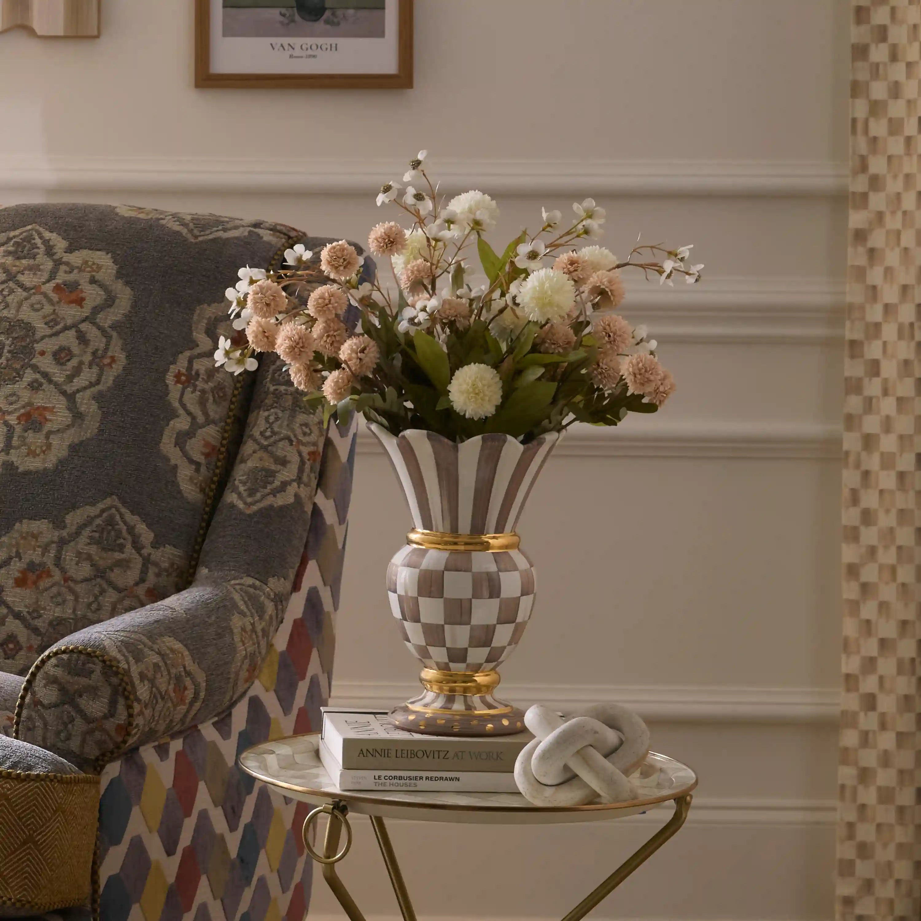 Sterling Check Great Vase