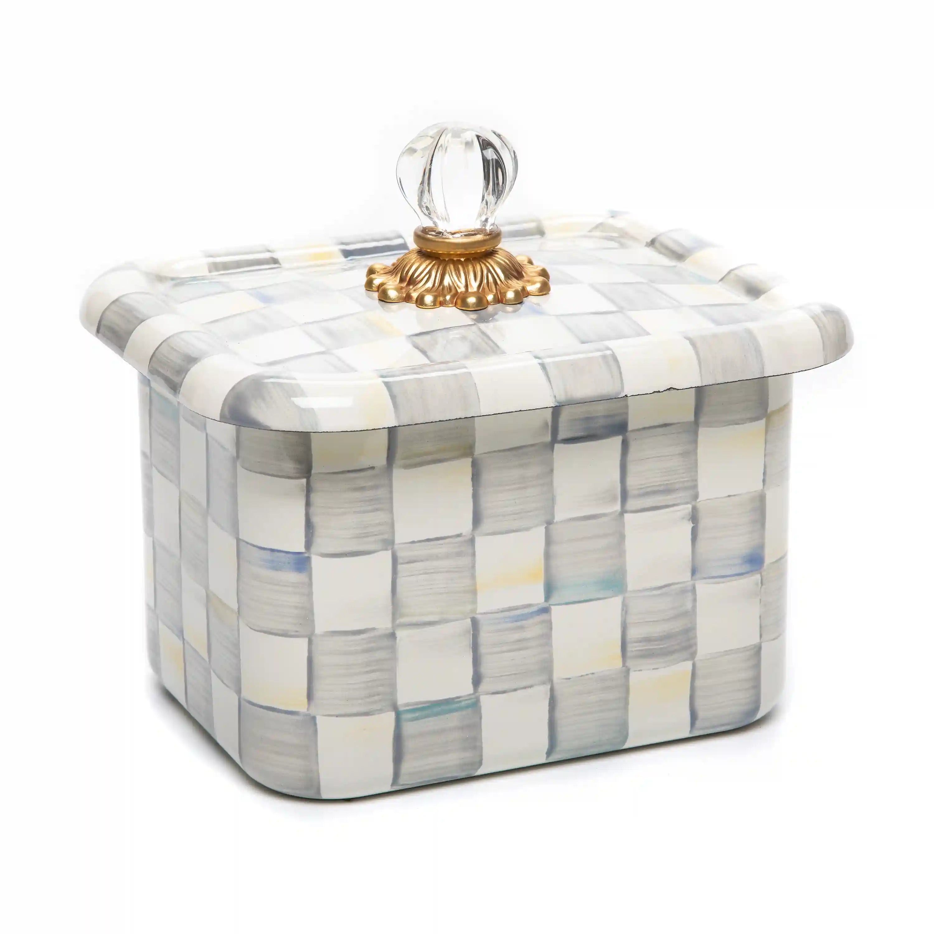 Emerald Check Recipe Box