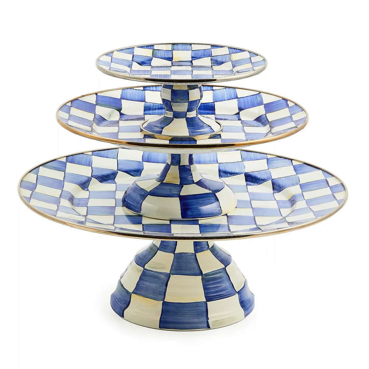 Courtly Check Large Pedestal Platter