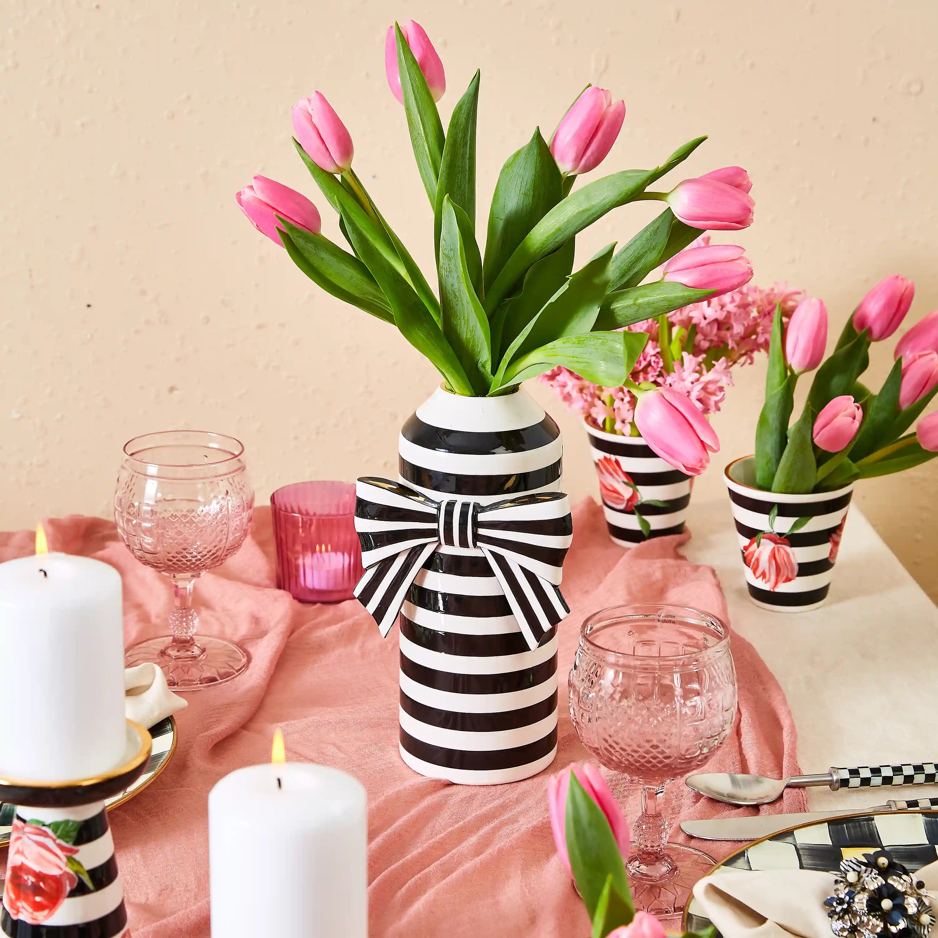 Rosy Bow Vase