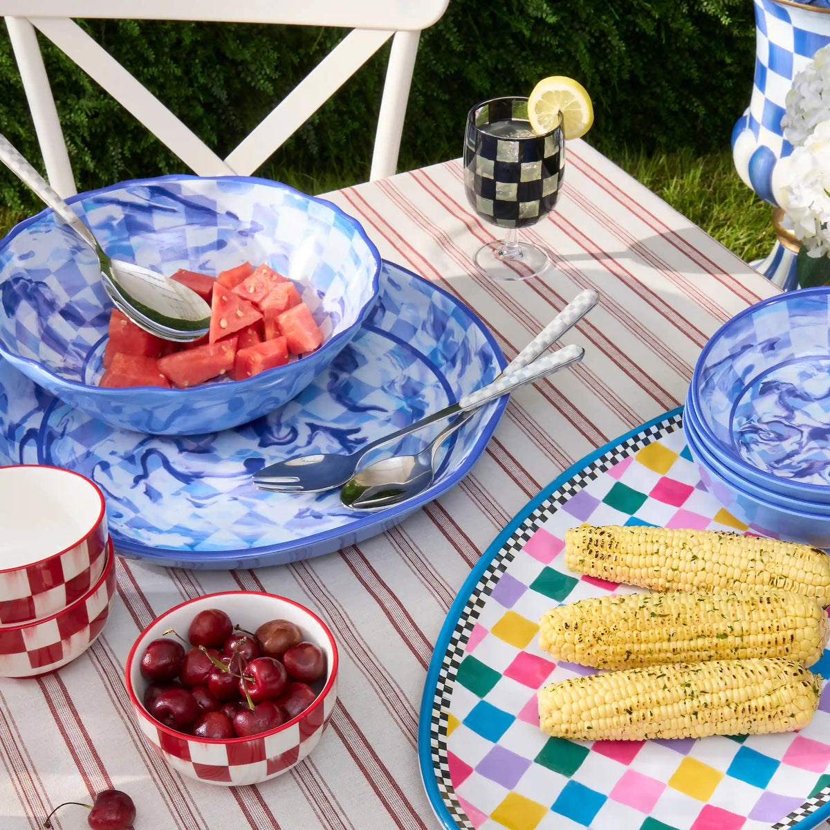 Sterling Check Bistro Salad Serving Set