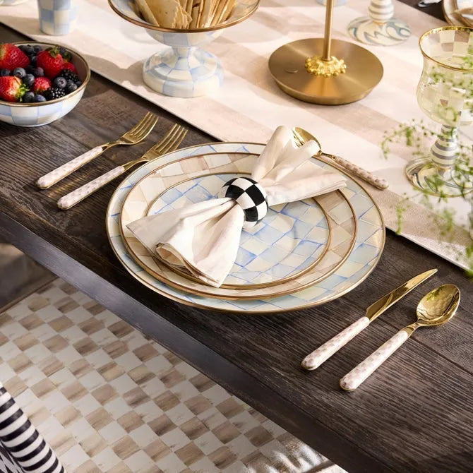 Sky Check Salad/Dessert Plate