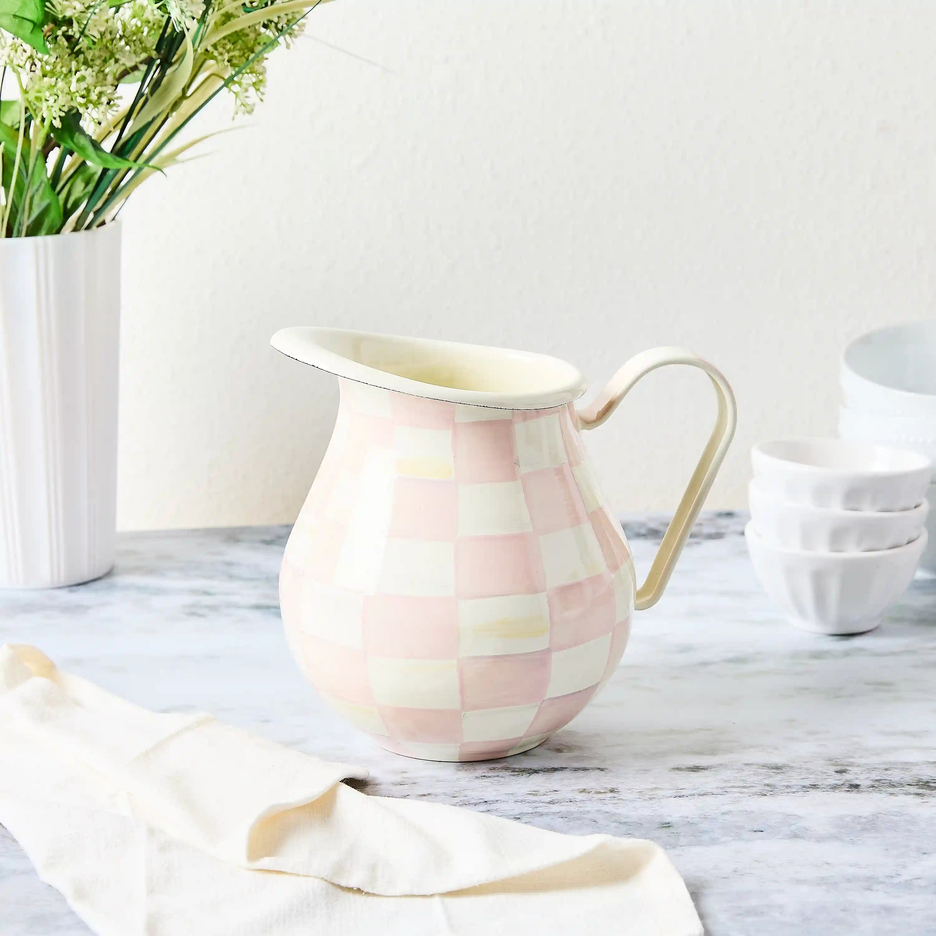 Wild Rose Slate Pitcher
