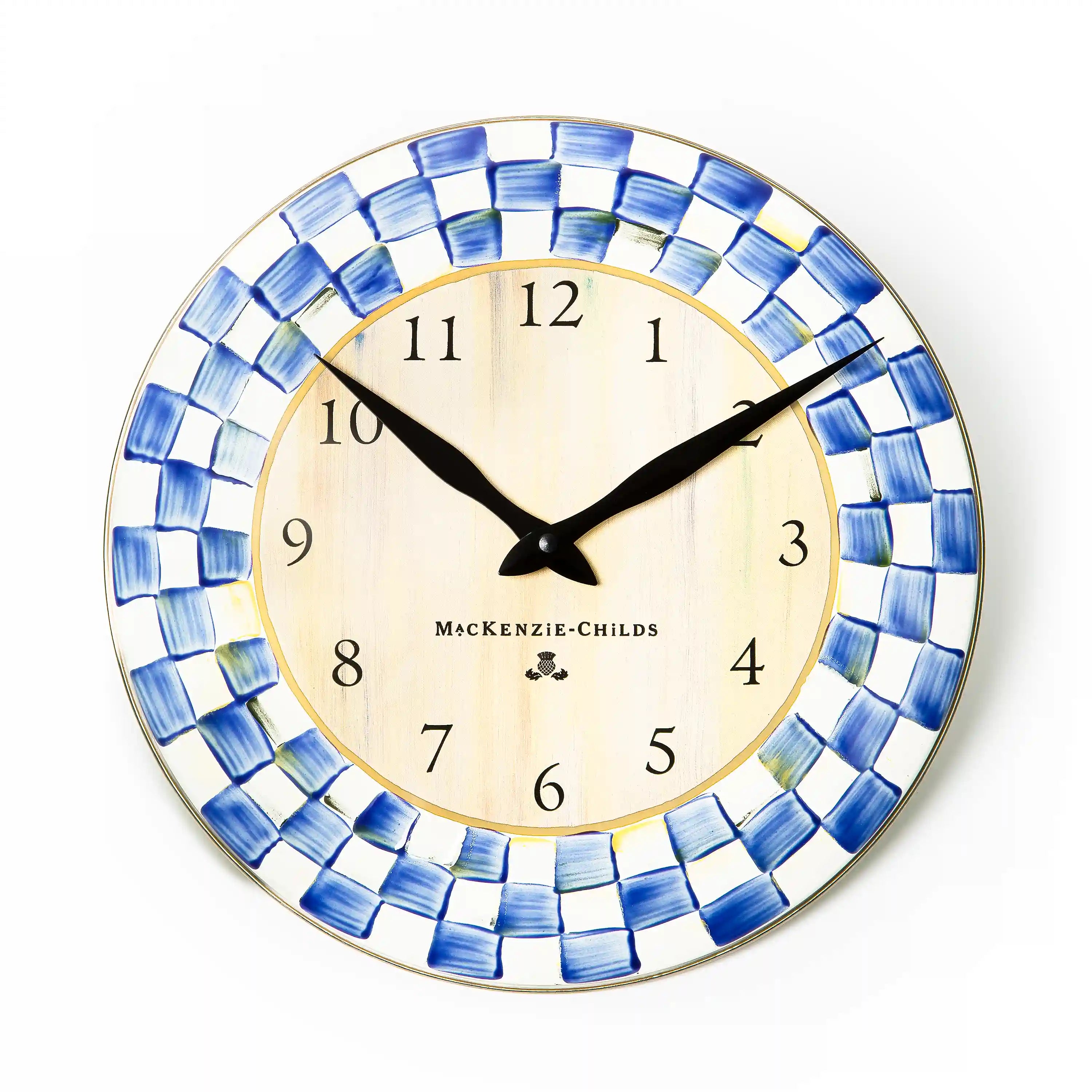 Royal Check Wall Clock