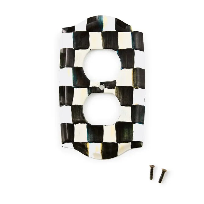 Courtly Check Double Outlet Cover