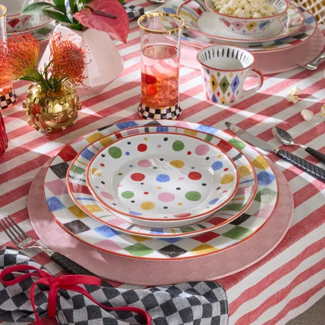 Multi Check Round Platter