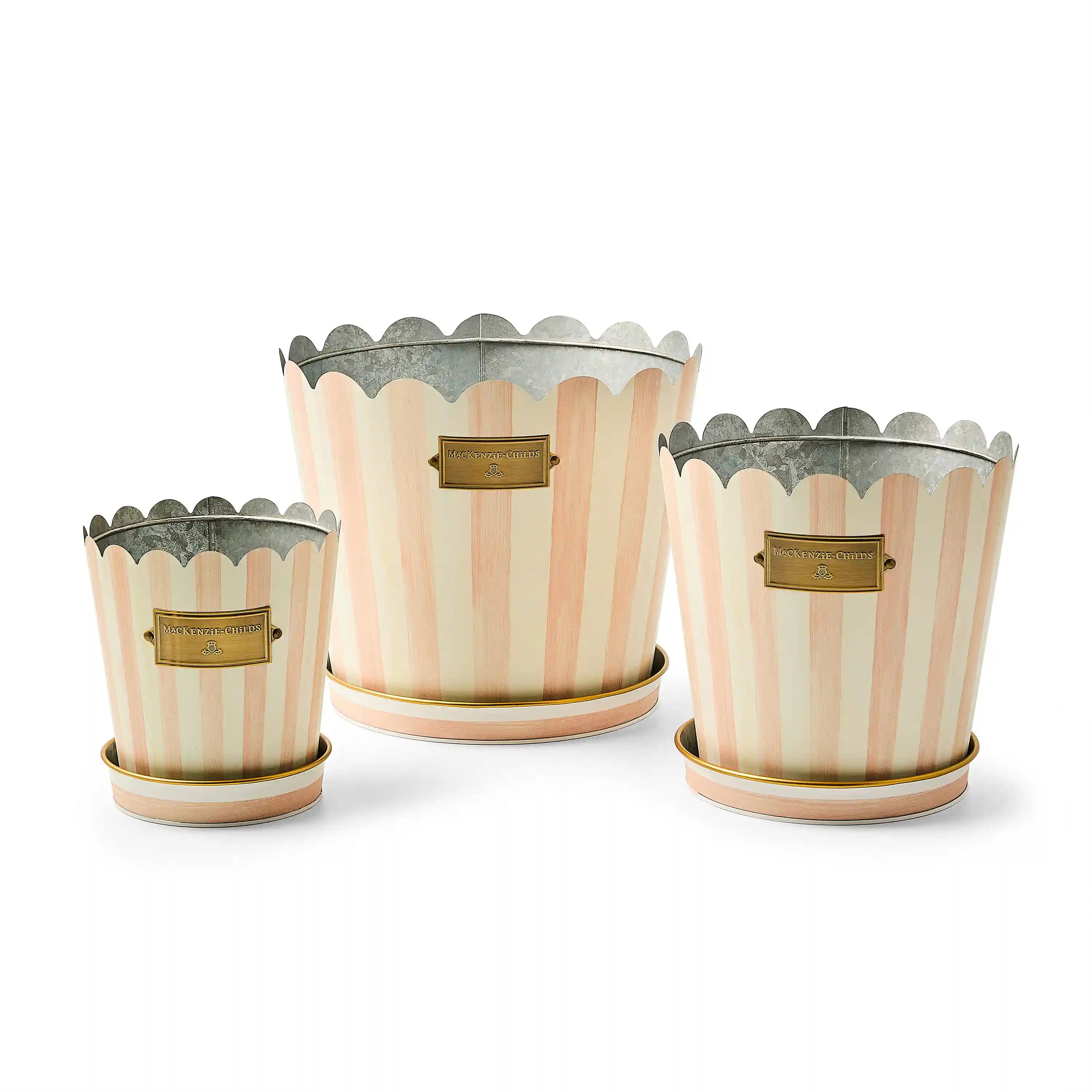 Spectator Pots & Saucers, Set of 3
