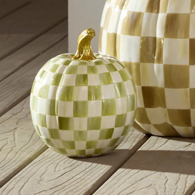Moss Check Small Pumpkin