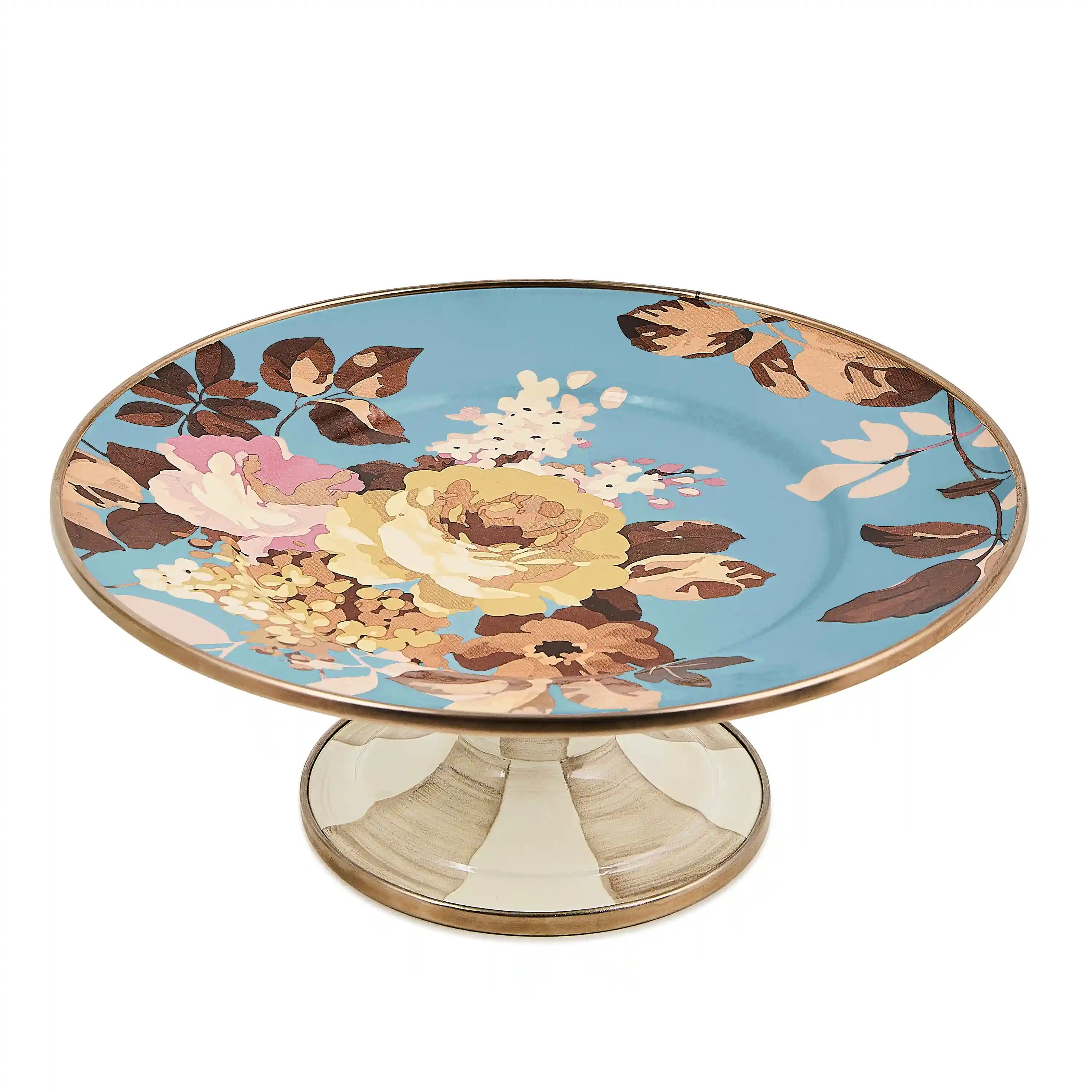 Wild Rose White Mini Pedestal Platter