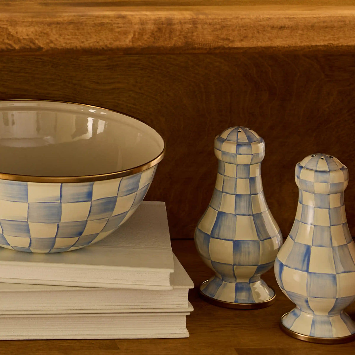 Rosy Check Large Salt & Pepper Shakers
