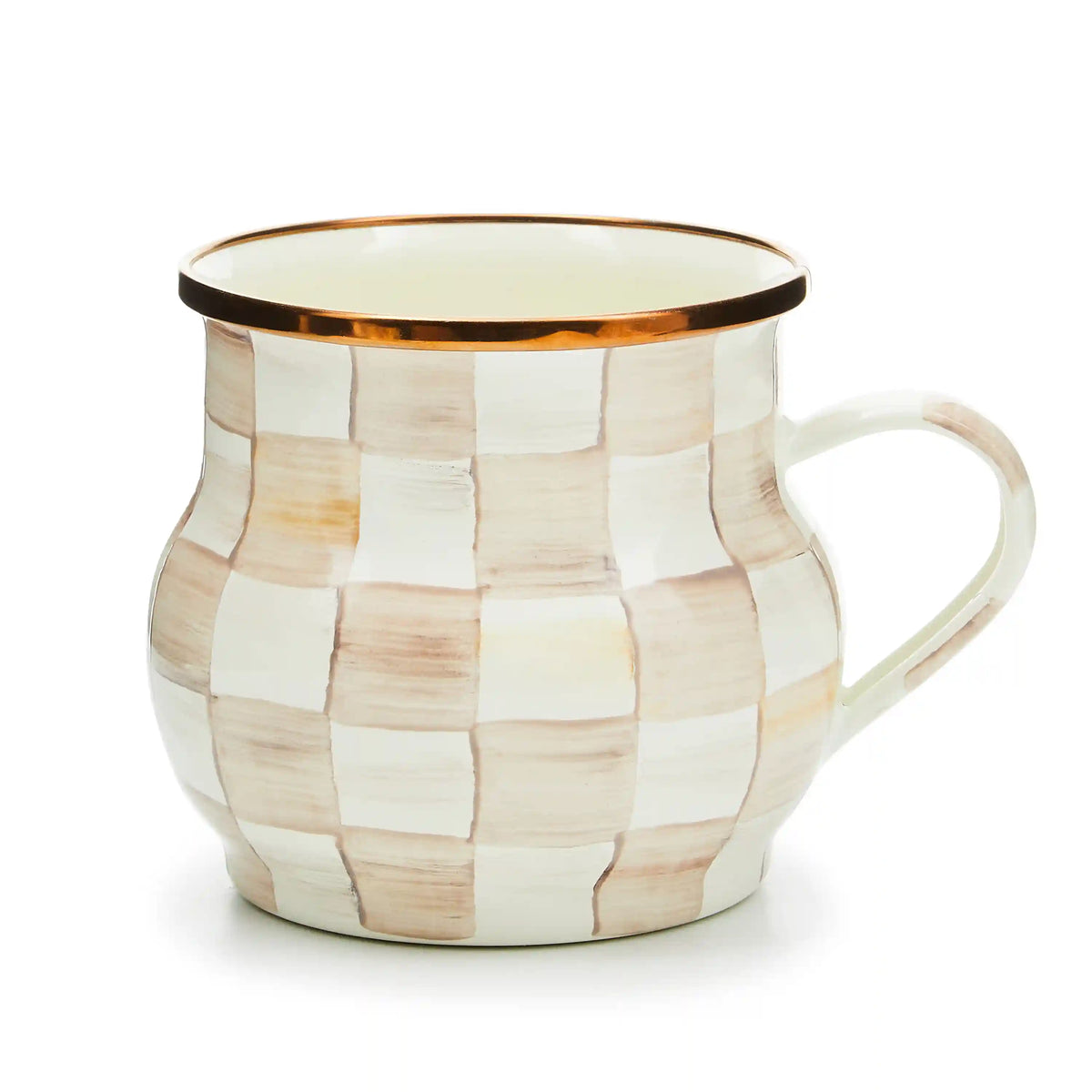 Violet Check Mug