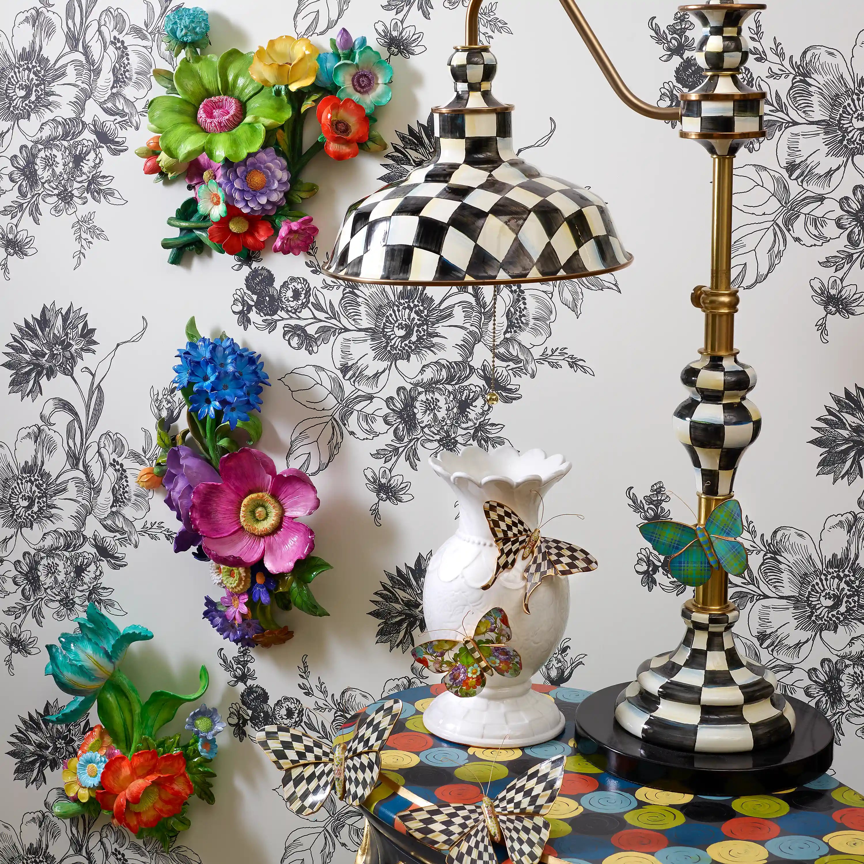 Mocha Butterfly Wall Decor Trio