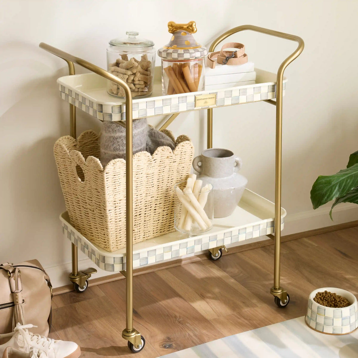 Sky Check 2-Tier Kitchen Cart