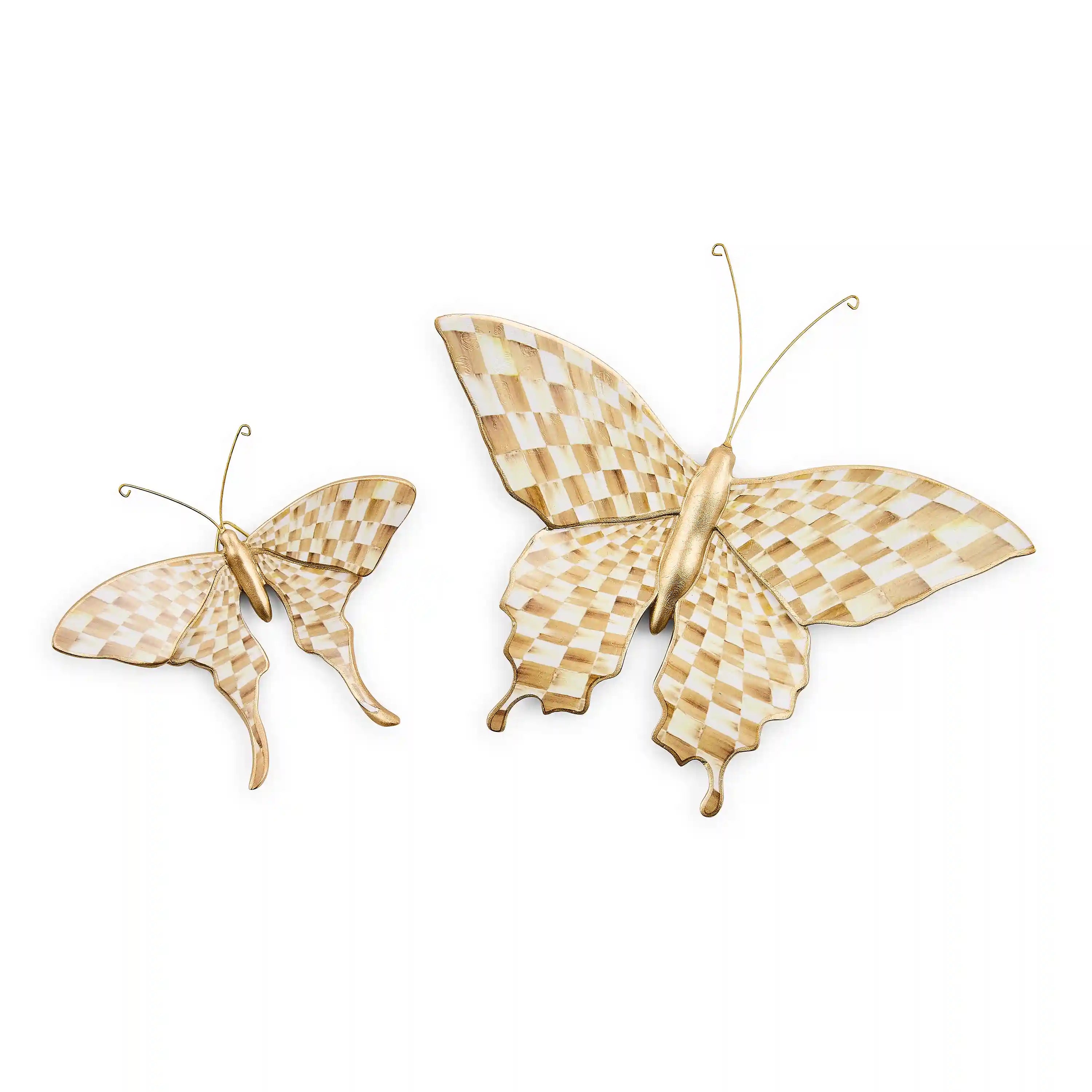 Courtly Check Butterfly Duo Wall Decor