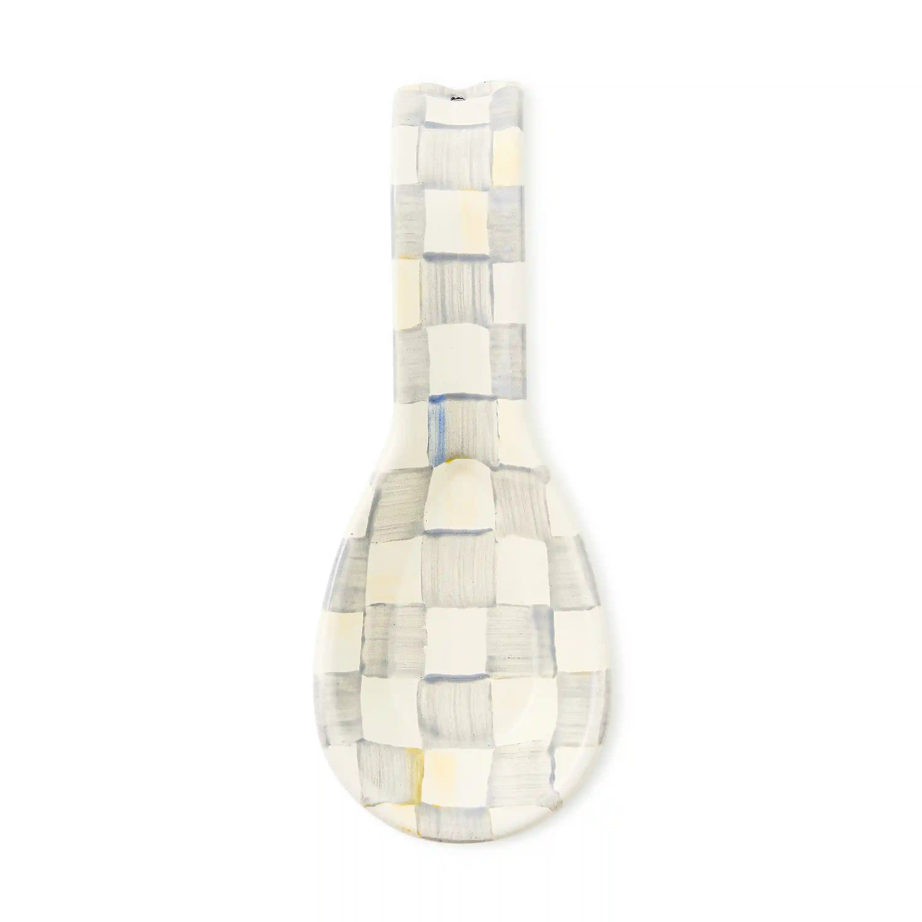 Violet Check Spoon Rest