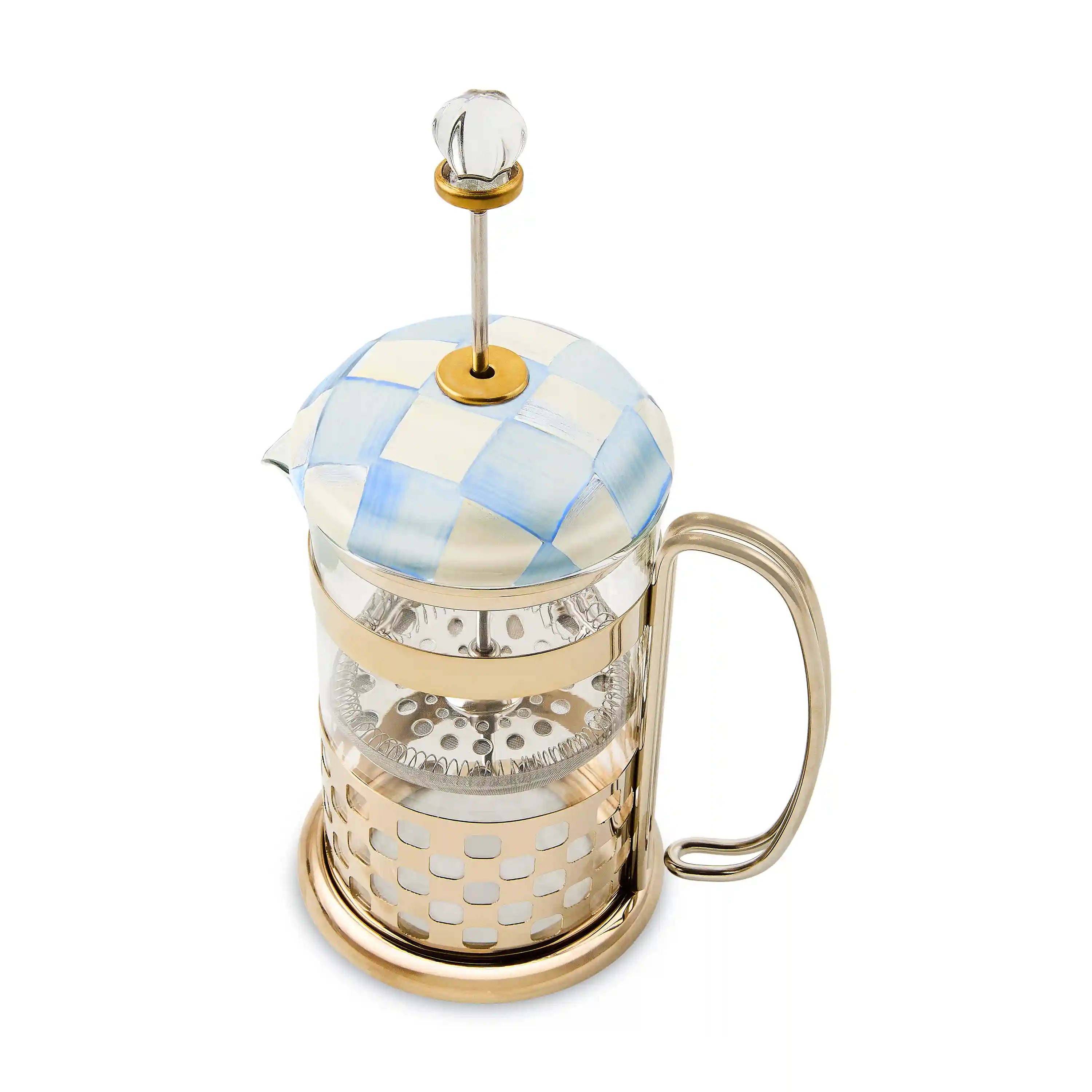Emerald Check French Press