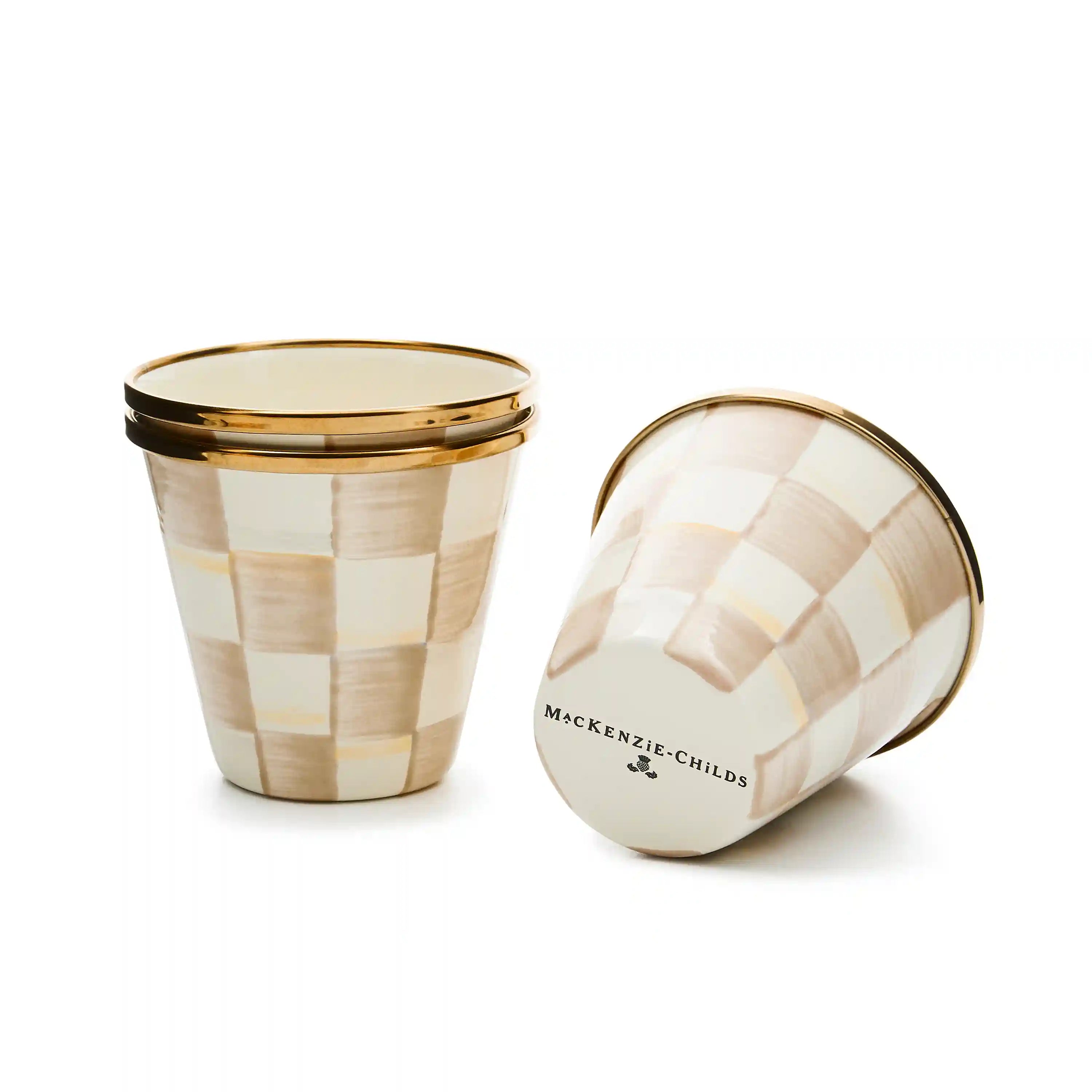 Sky Check Herb Pots, Set of 3