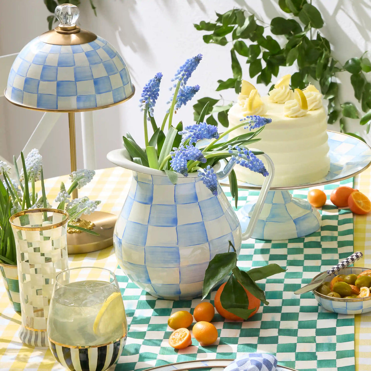 White Flower Market Pitcher