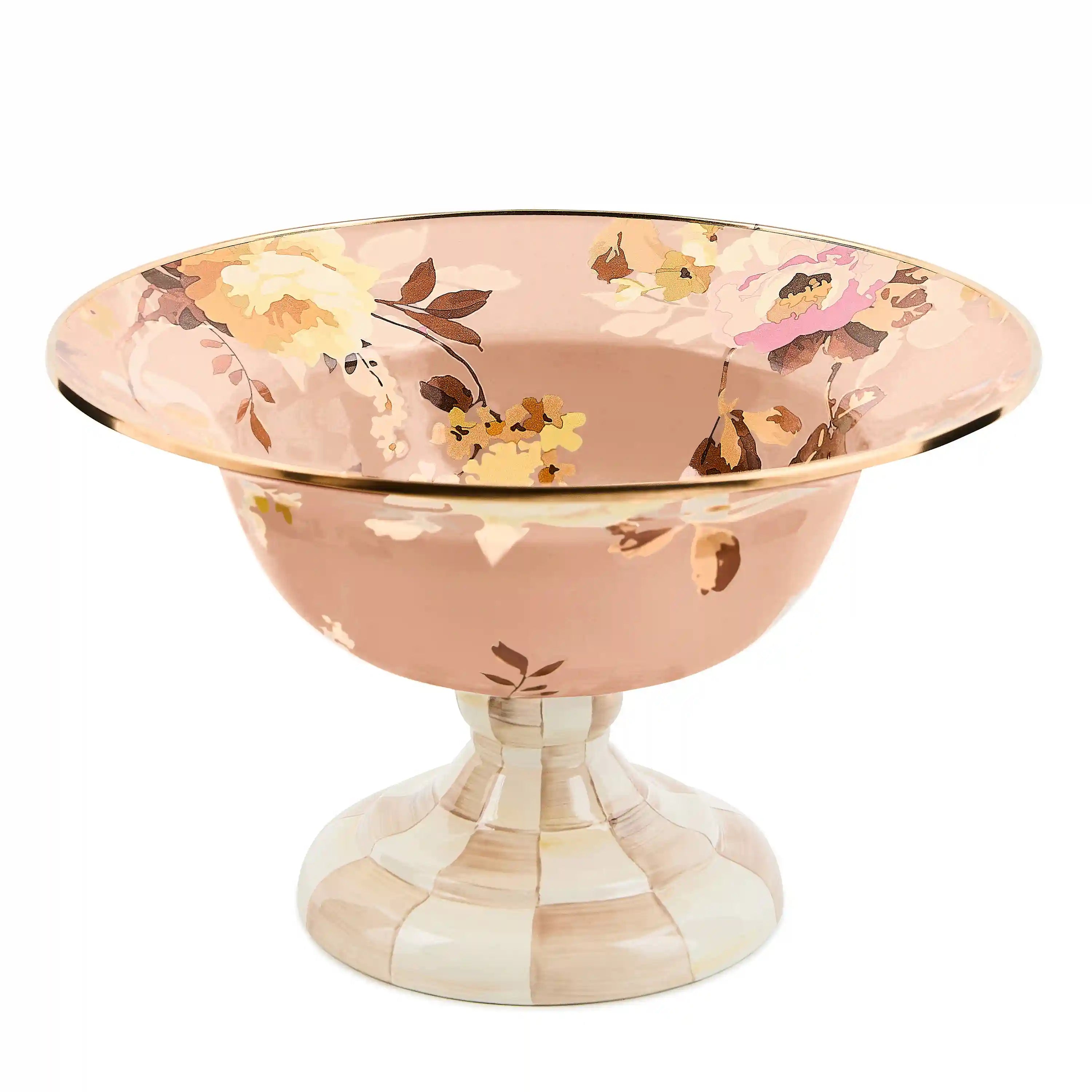Wild Rose Brown Large Compote