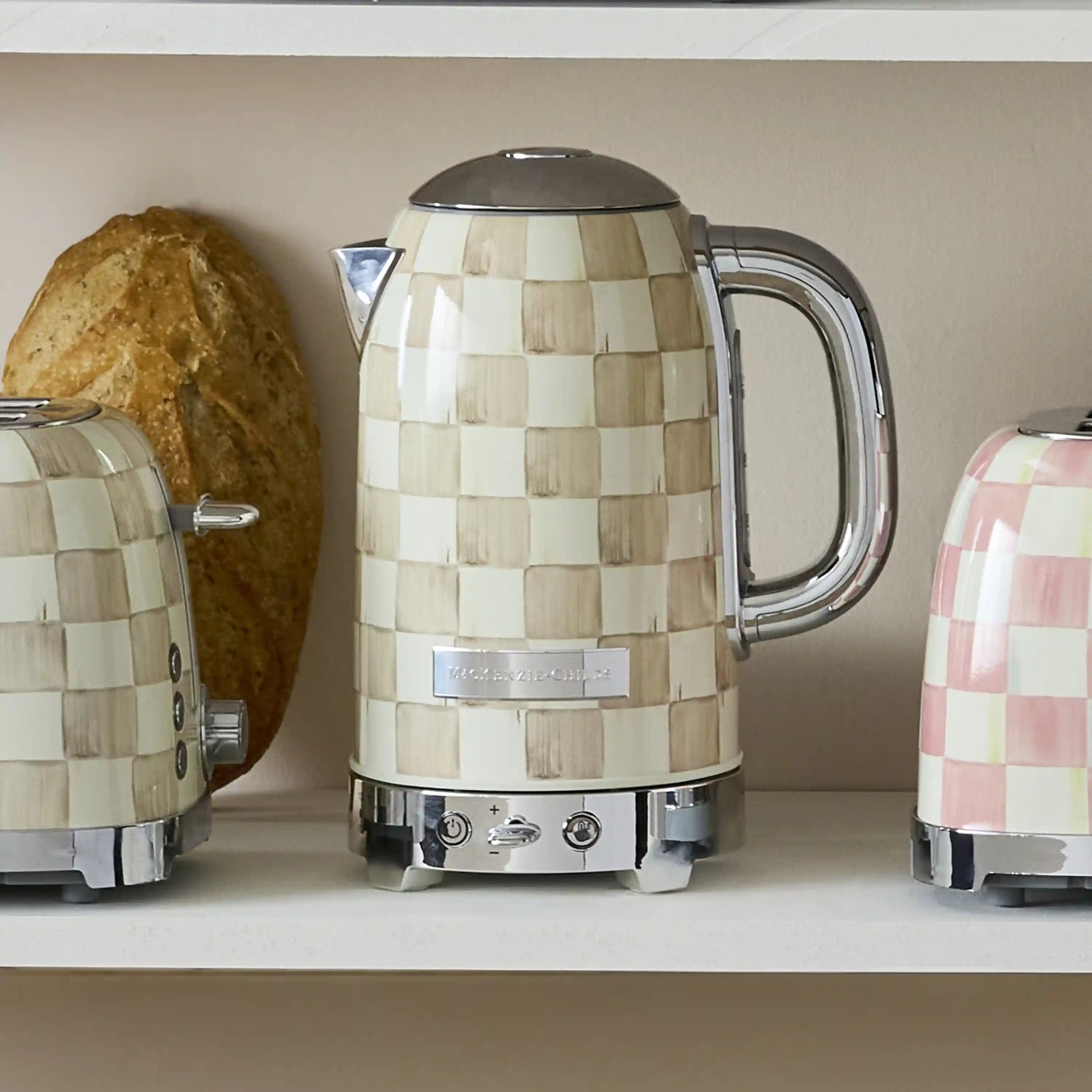 Cherry Check Electric Kettle