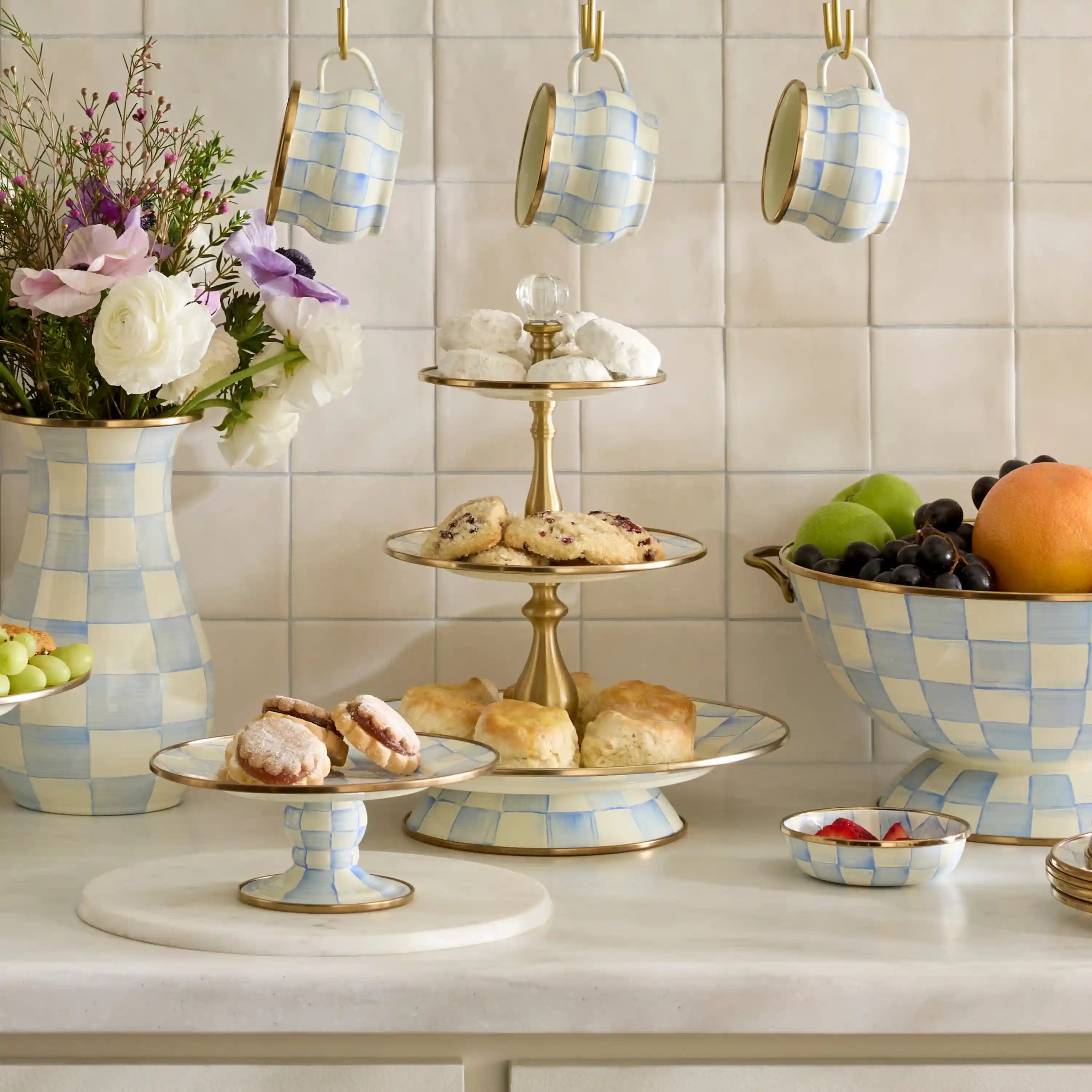 Courtly Check Three Tier Sweet Stand