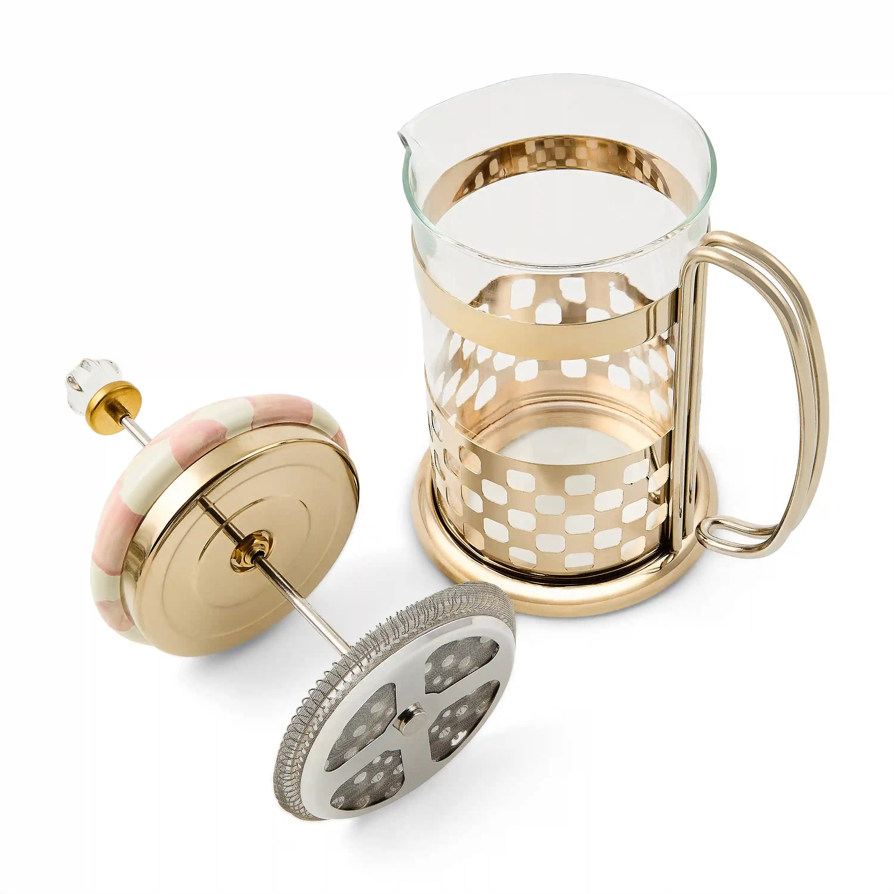 Emerald Check French Press