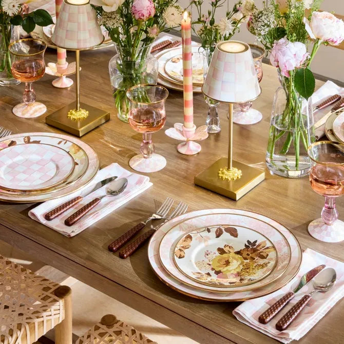 Rosy Check Dinner Plate