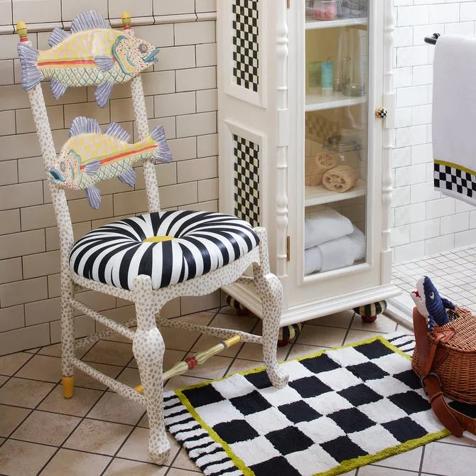 Freckle Fish Chair - Black & White Seat