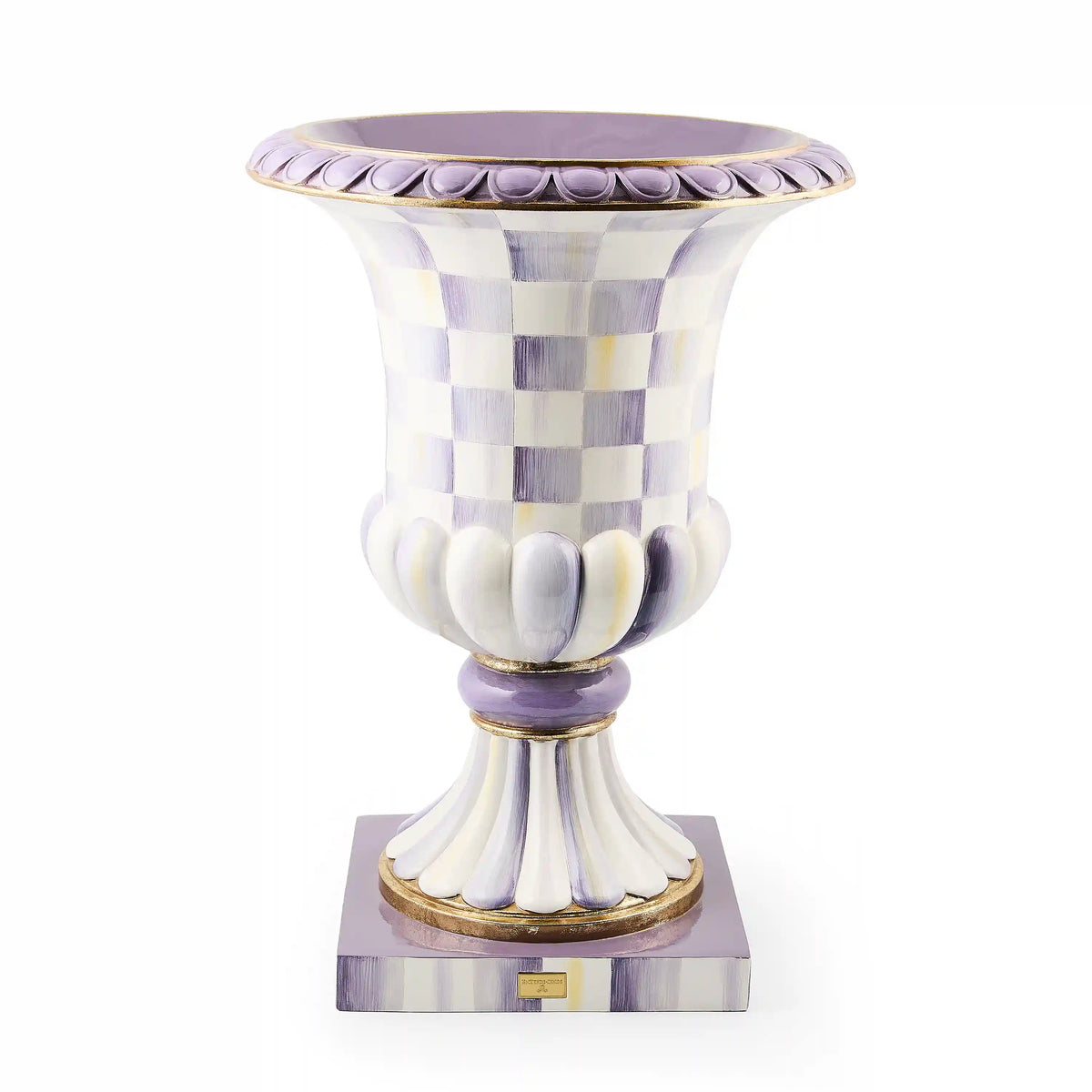 Courtly Check Pedestal Urn