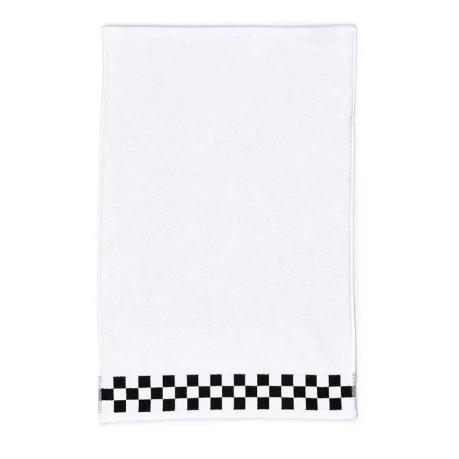 Hand Towel with Black Check Border