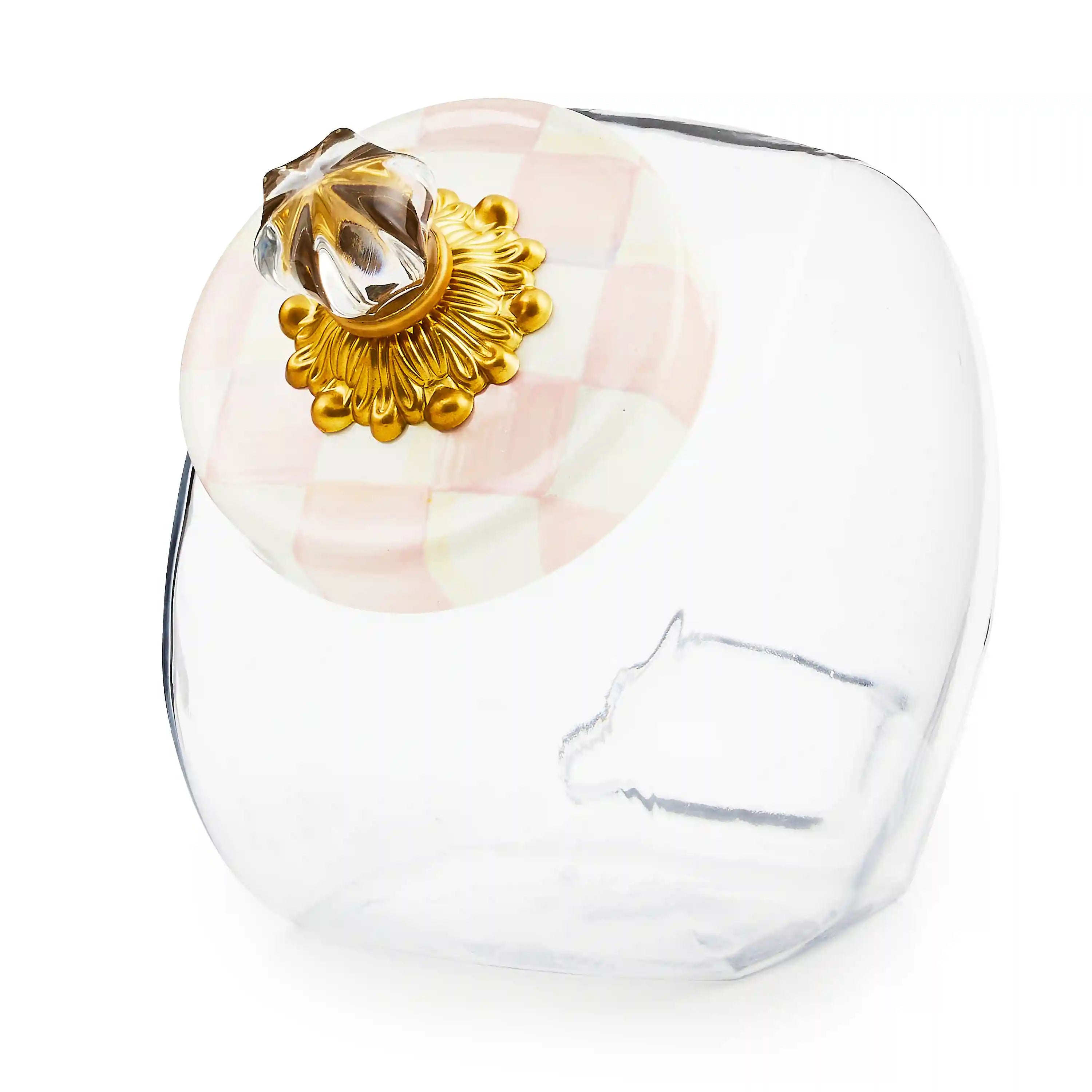 Sweets Jar with Emerald Check Lid