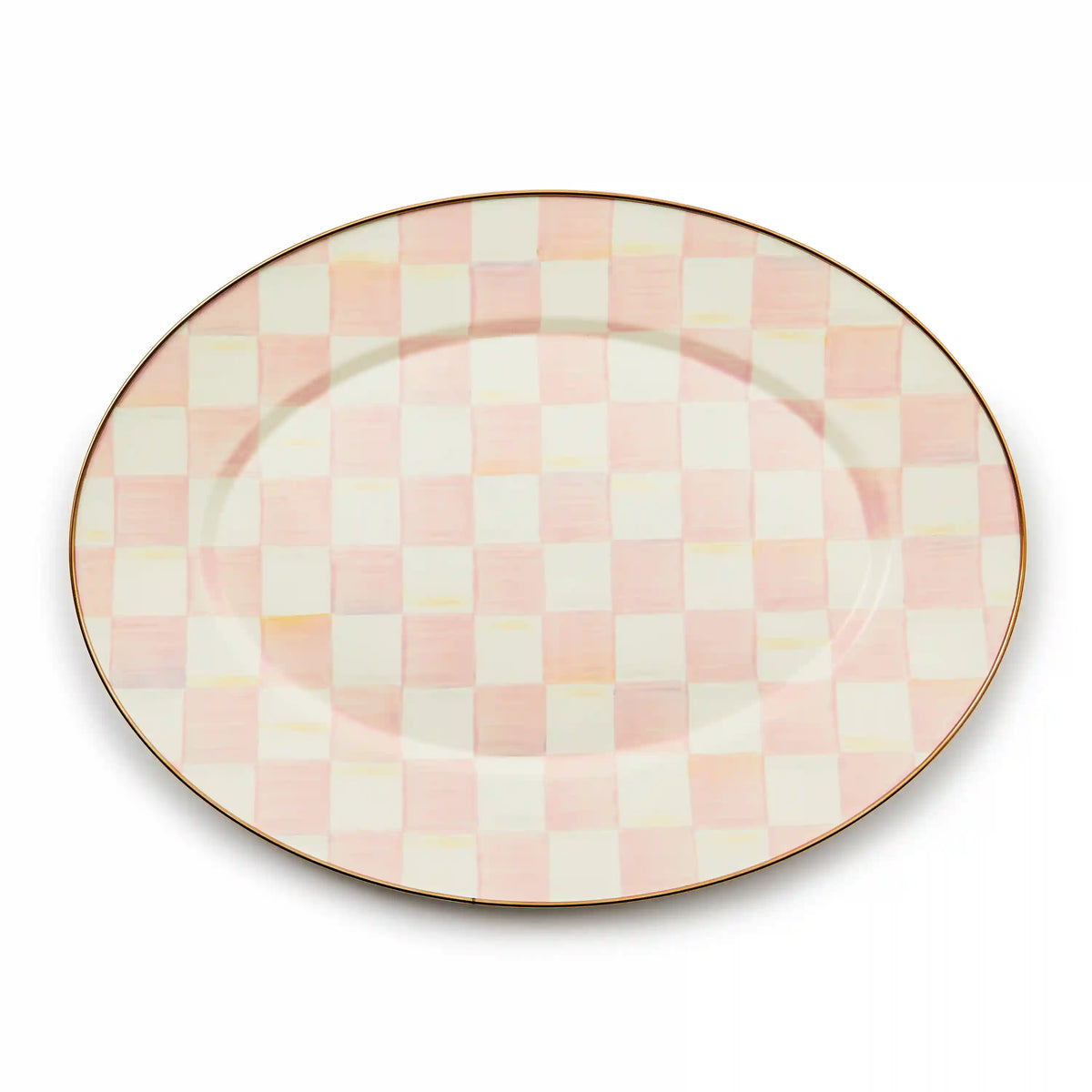 Rosy Check Medium Oval Platter